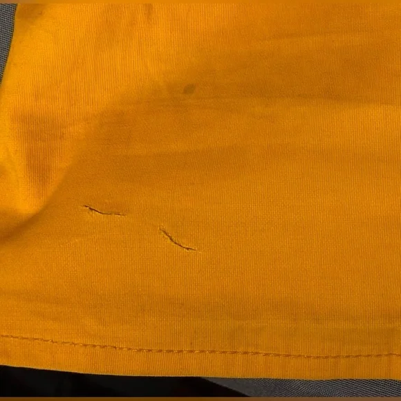 Levi’s Junie Mutton Sleeve Cotton Blend Blouse In Old Gold Size X-LARGE - Picture 5 of 11